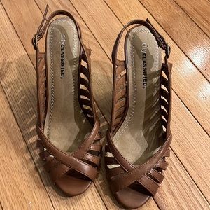 Cityclassified Brown Wedge Sandals